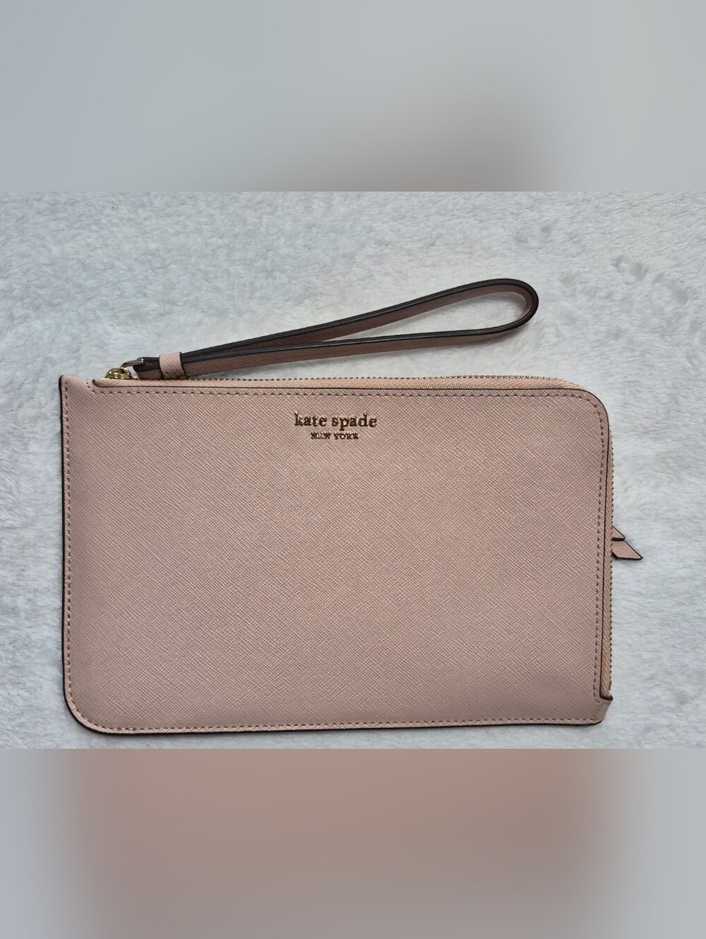 kate spade Blush Pink Saffiano Medium Wristlet